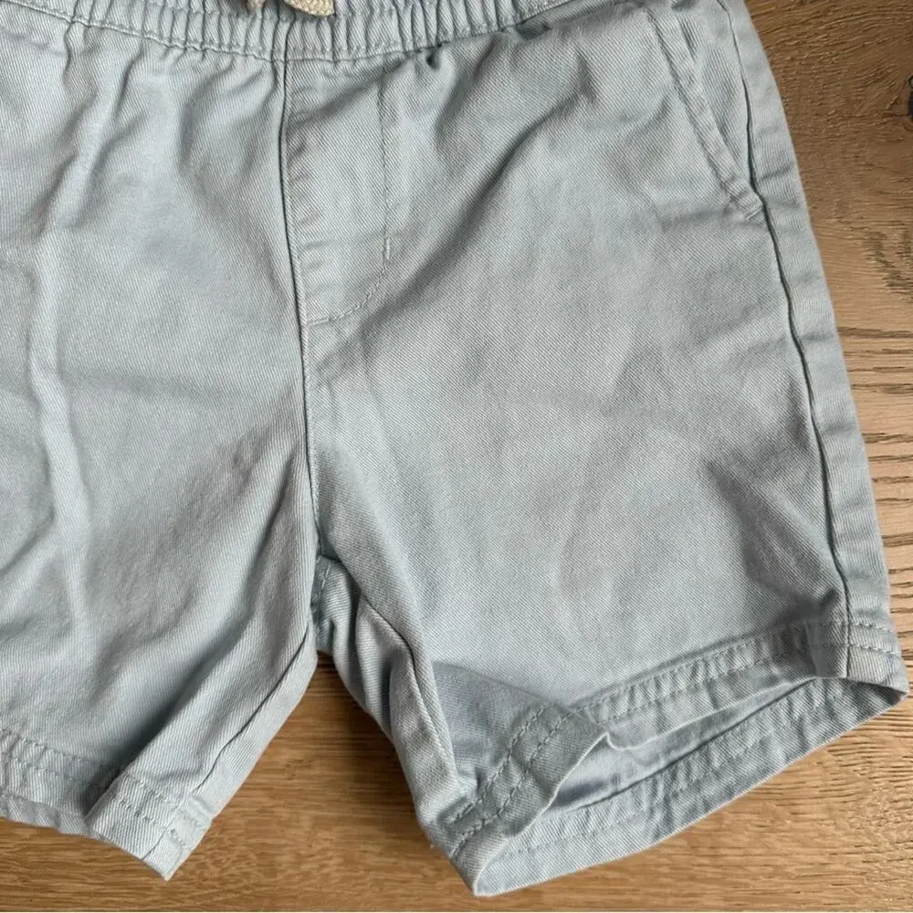 Old Navy Pull Up Shorts Light Blue 3T